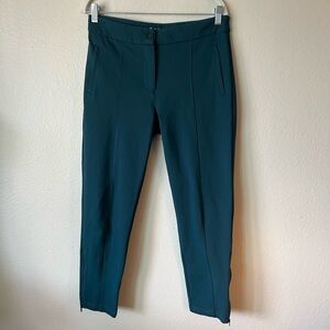 Betabrand Yoga Dress Pant Emerald Green Two Pocket Size Medium Petite